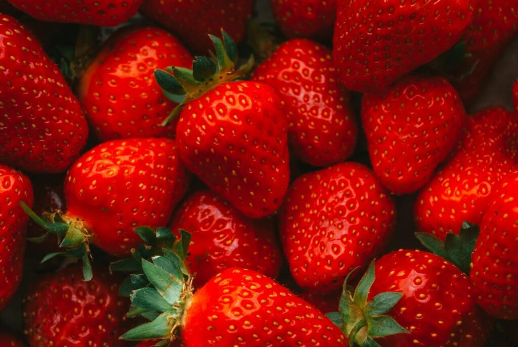 braškės vitaminas c