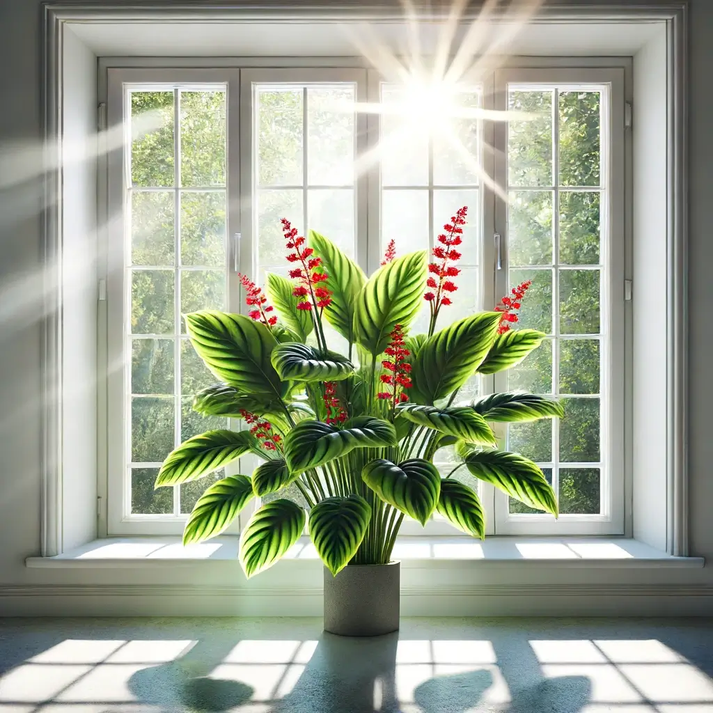 Branto augalas ant palangės šviesioje patalpoje