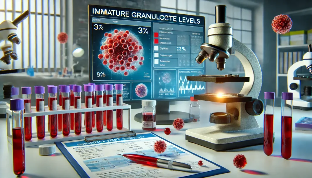 Nebrandūs granulocitai: kraujo tyrimo rezultatai su padidėjusiu granulocitų kiekiu laboratorijoje.