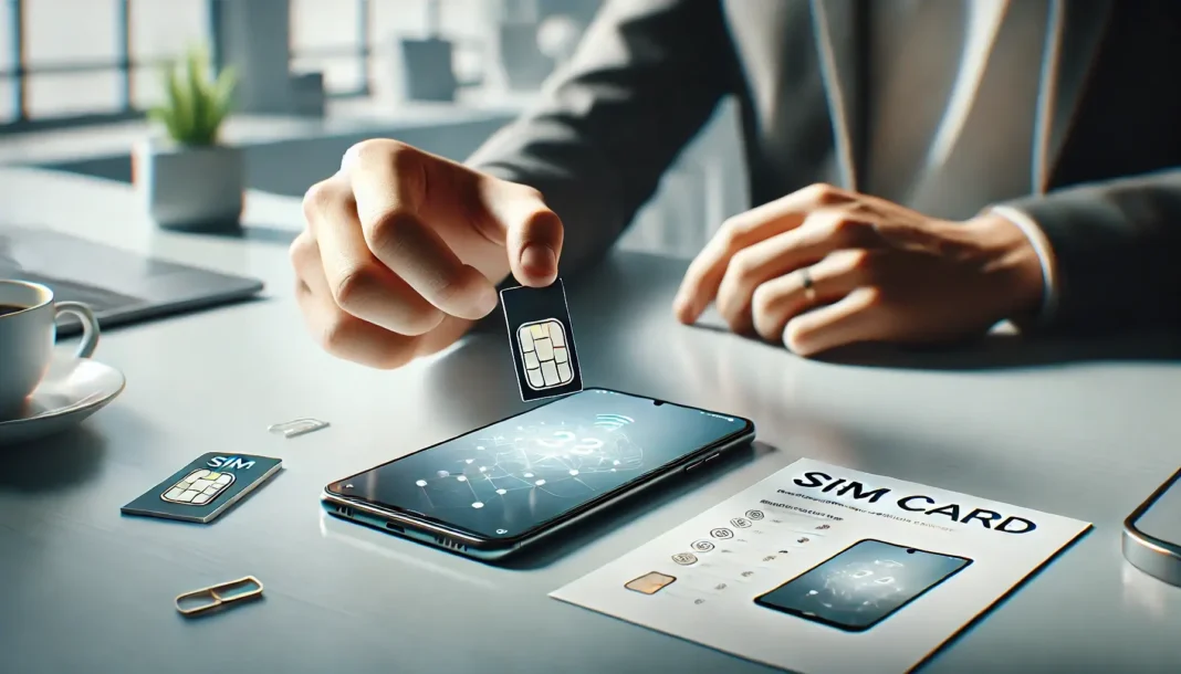Kaip aktyvuoti SIM kortelę greitai ir paprastai Kaip aktyvuoti SIM kortelę: asmuo įdeda SIM kortelę į išmanųjį telefoną, rodomas ryšio signalas.