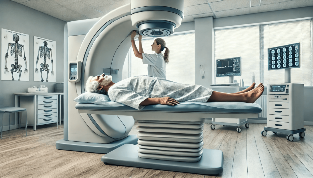 Kaulų tankio tyrimas atliekamas specializuotoje klinikoje.