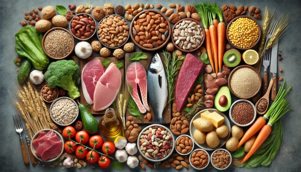 Maisto produktai, turtingi vitaminu B3: vištiena, jautiena, kiauliena, žuvis, ankštiniai, riešutai, pilno grūdo produktai ir bulvės.