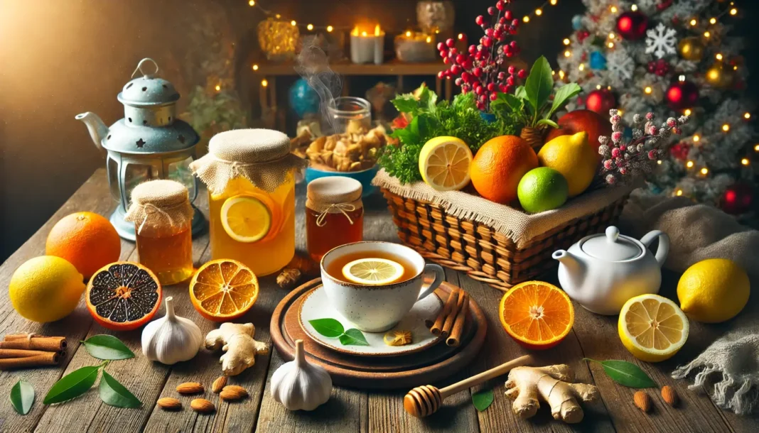 Imuniteto stiprinimas prieš šventes su natūraliais produktais