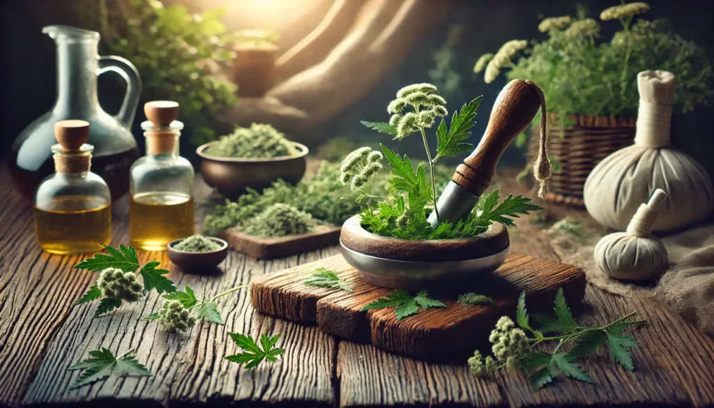 Pelyno nauda mažinant uždegimus – natūralus artemisijos ekstrakto paruošimas.