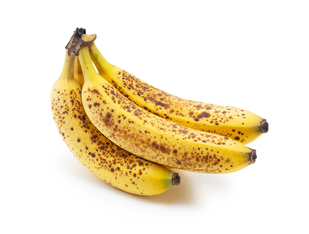 Prinokę bananai su tamsiomis dėmėmis – puikiai tinka naudoti kaip banano kaukei kulnams